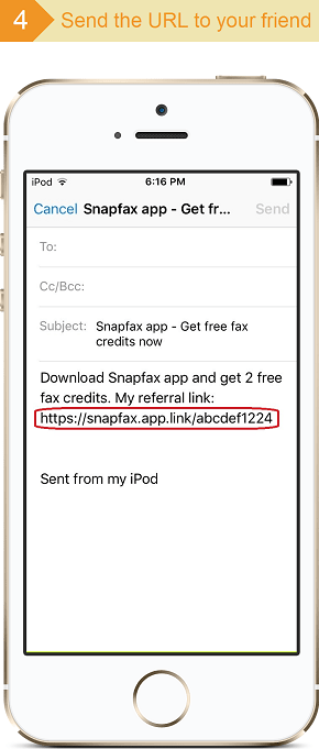 Send the URL to your friend